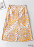 Boho Skirts in Retro Gypso Yellow and Pink For Women